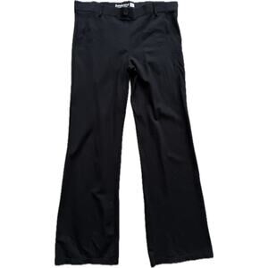 Betabrand Flare Black Pants Large Stretch Yoga Workwear Slacks Wide Leg Straight